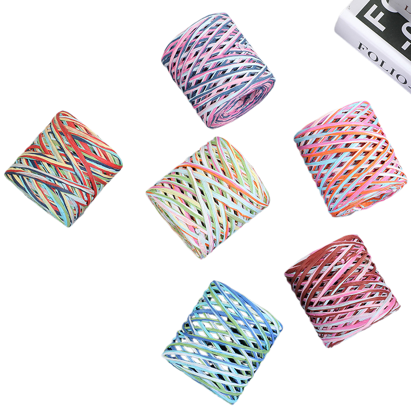 Crochet Bag Raffia - 200m Hand-Knitted Lafite Raffia Straw Yarn