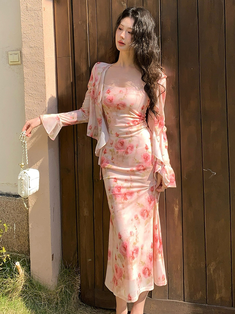 Romper Floral Print - Women Vacation Clothes Sweet Floral Print