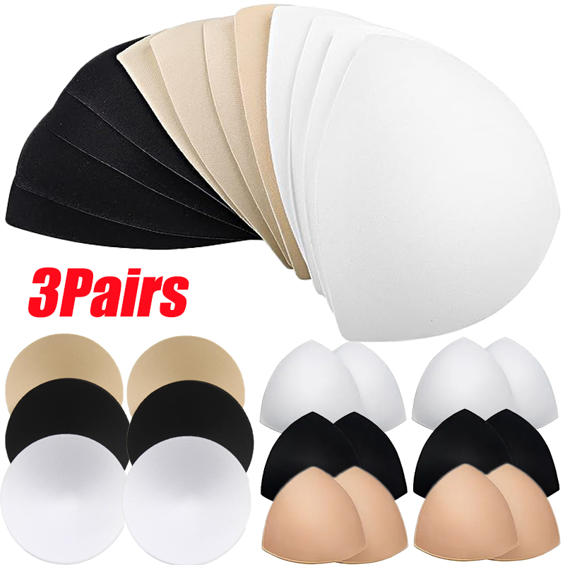 Bralette Triangle Set - Bra Pads Soft Sponge Women Round