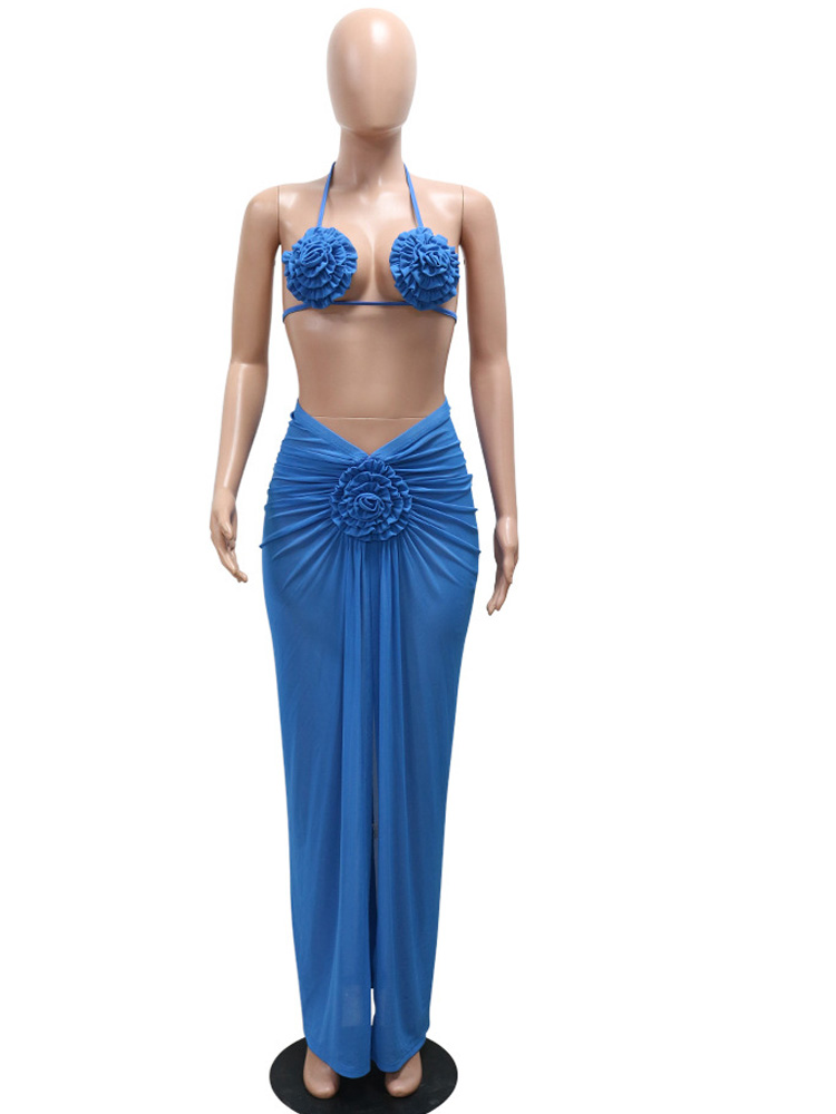 Beyprern Women's Royal Blue 3D - Swimsuit Bikini Ruched avis et prix
