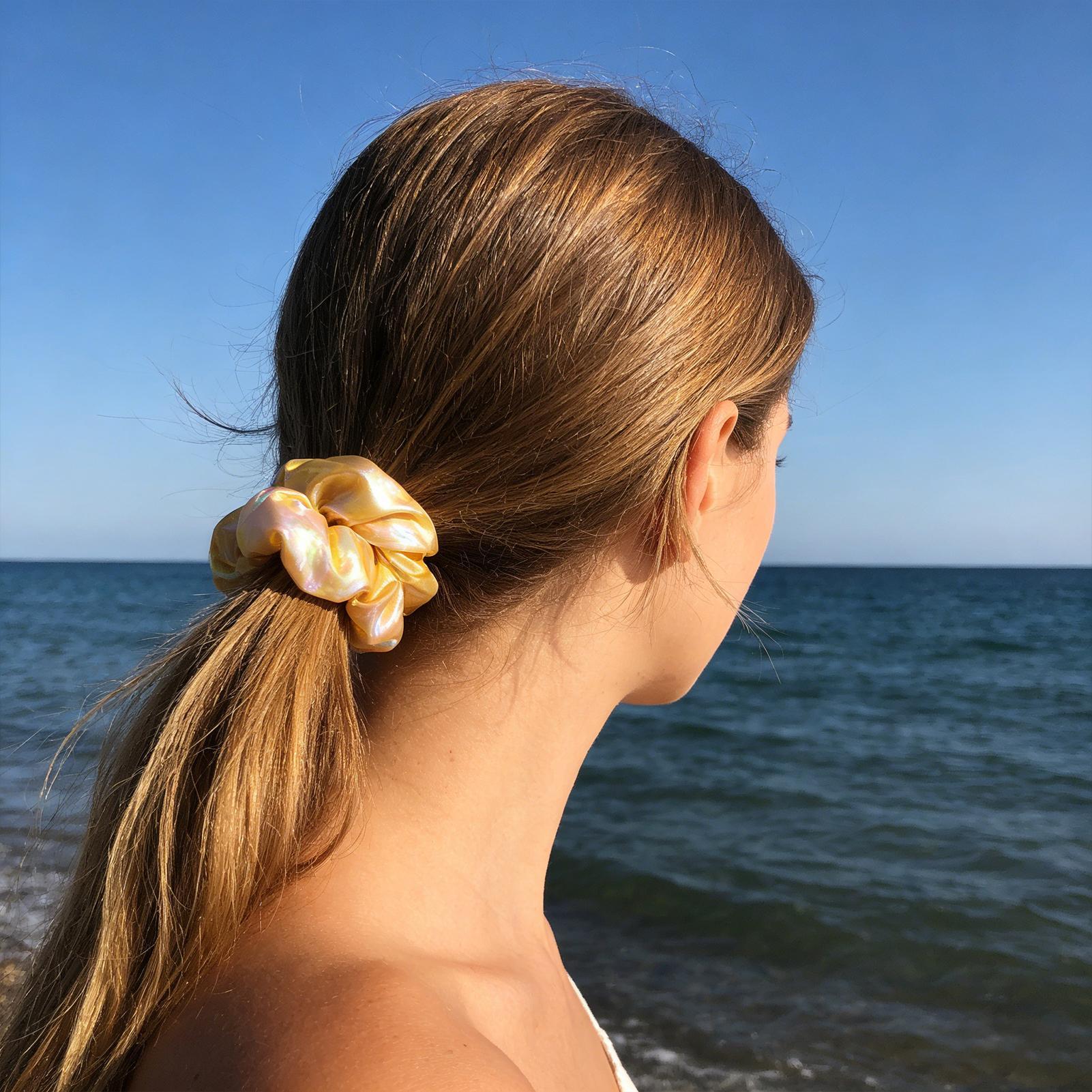 Soft Hair Scrunchies with Zipp - Headband Summer Knit avis et prix