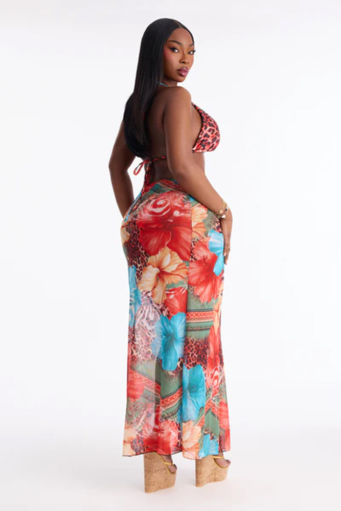 Women Plus Size Summer Boho Fl - Maxi Dress Halter avis et prix