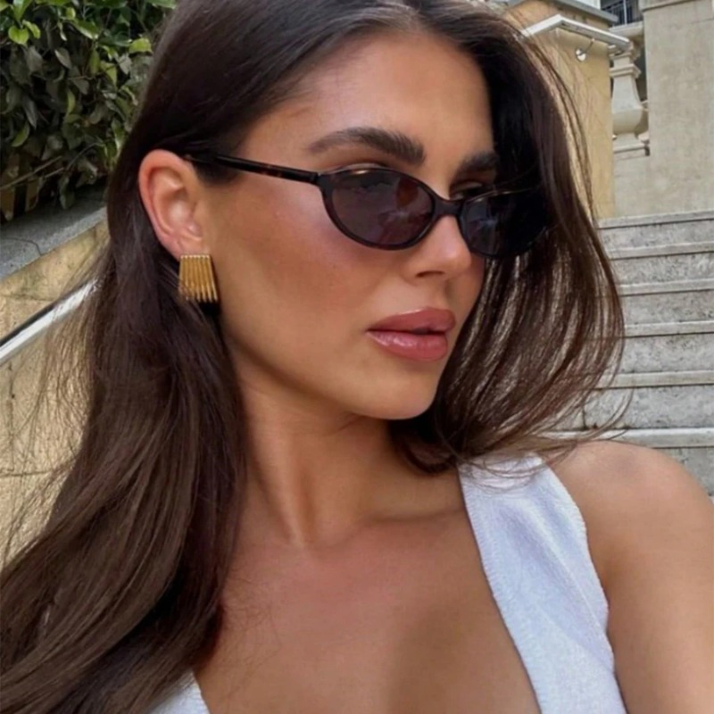 Retro Oval Frame Sunglasses Fa - Sunglasses Cat Eye avis et prix