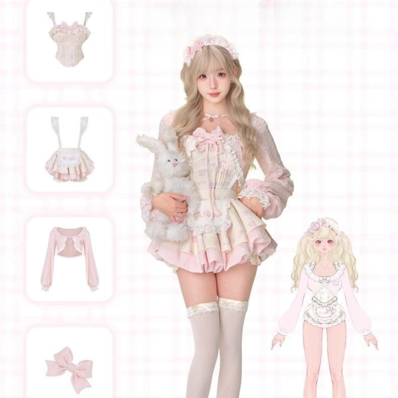 Japanese Sweet Lolita Style 3  - Crop Top Crochet avis et prix
