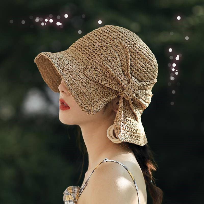 1Pcs Bow Sun Hat Wide Brim Flo - Hat Floppy Wide avis et prix