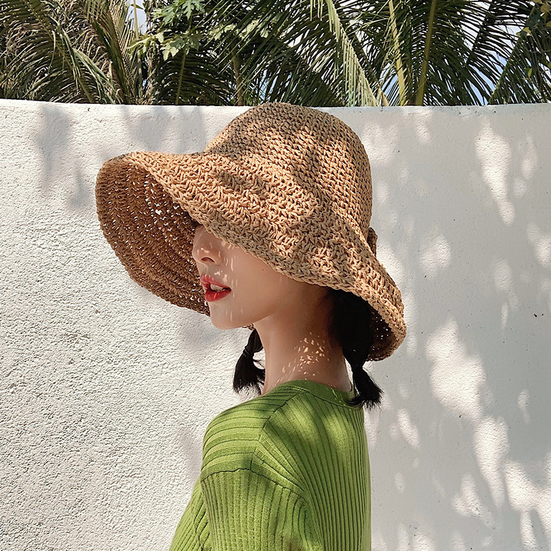 1Pcs Bow Sun Hat Wide Brim Flo - Hat Floppy Wide avis et prix