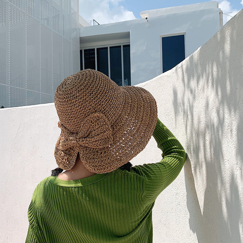 1Pcs Bow Sun Hat Wide Brim Flo - Hat Floppy Wide avis et prix