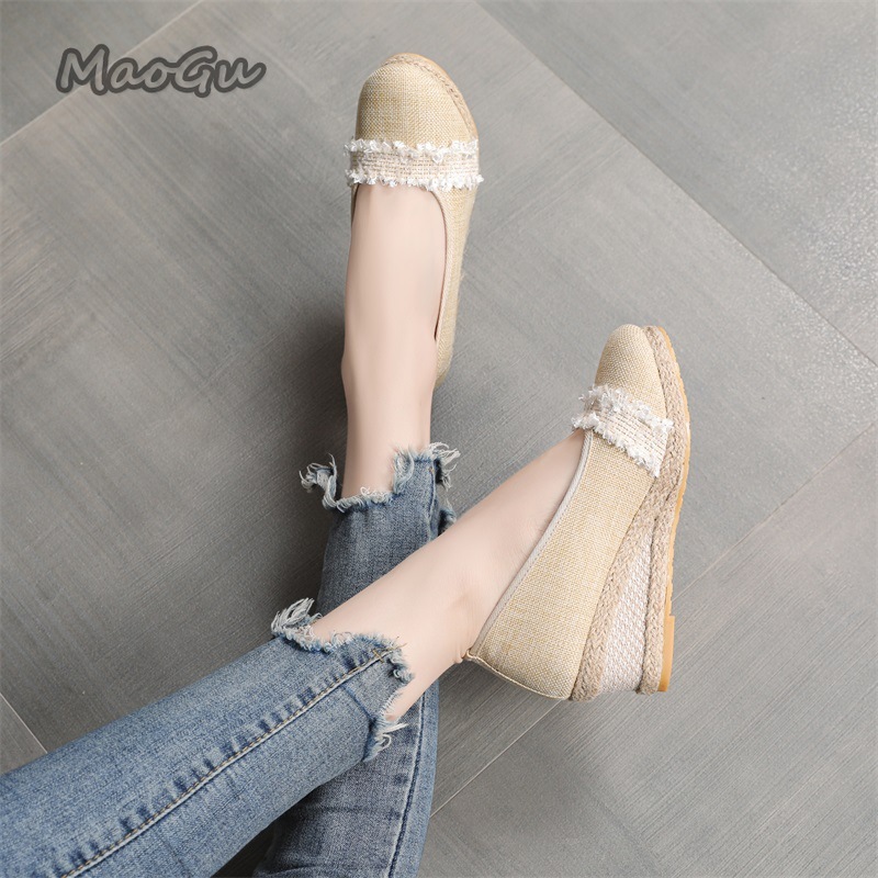 Women's Espadrille Wedges Shoe - Wedge Espadrille Women avis et prix