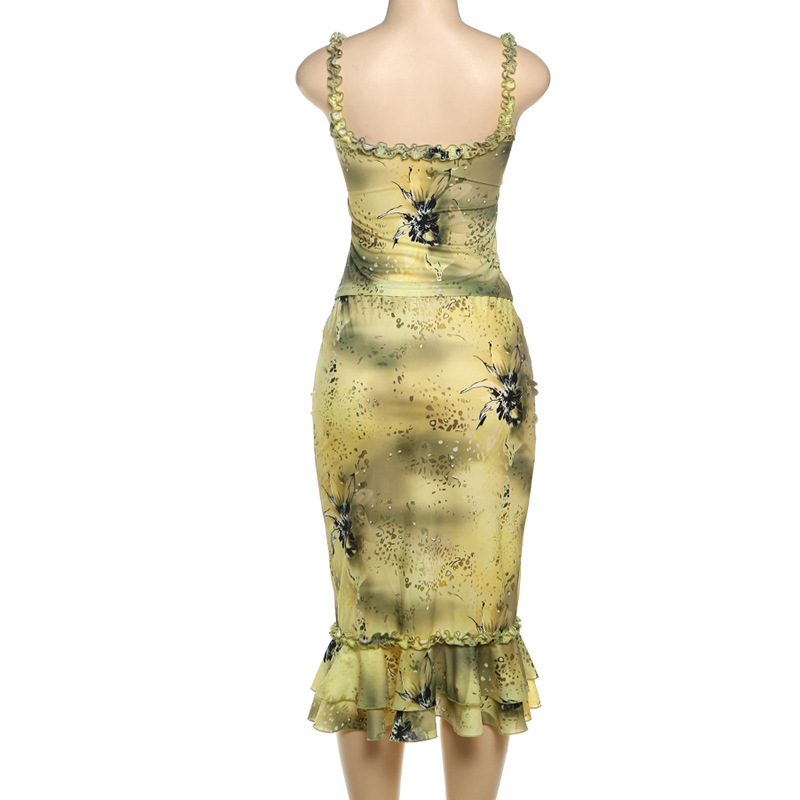 Women's Dress 2 Piece Floral P - Midi Skirt Floral avis et prix