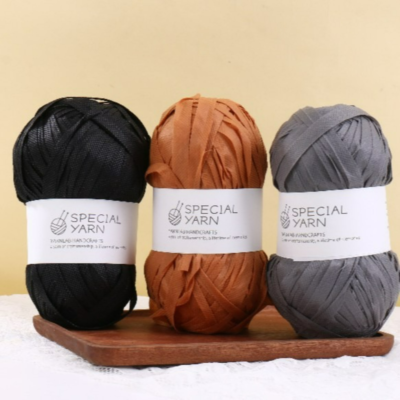 100g/pcs Raffia Flat Yarn for  - Crochet Bag Raffia avis et prix