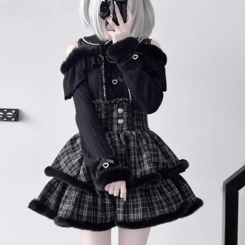Y2k Japan Style Gothic Y2k Lol - Blouse Off Shoulder avis et prix