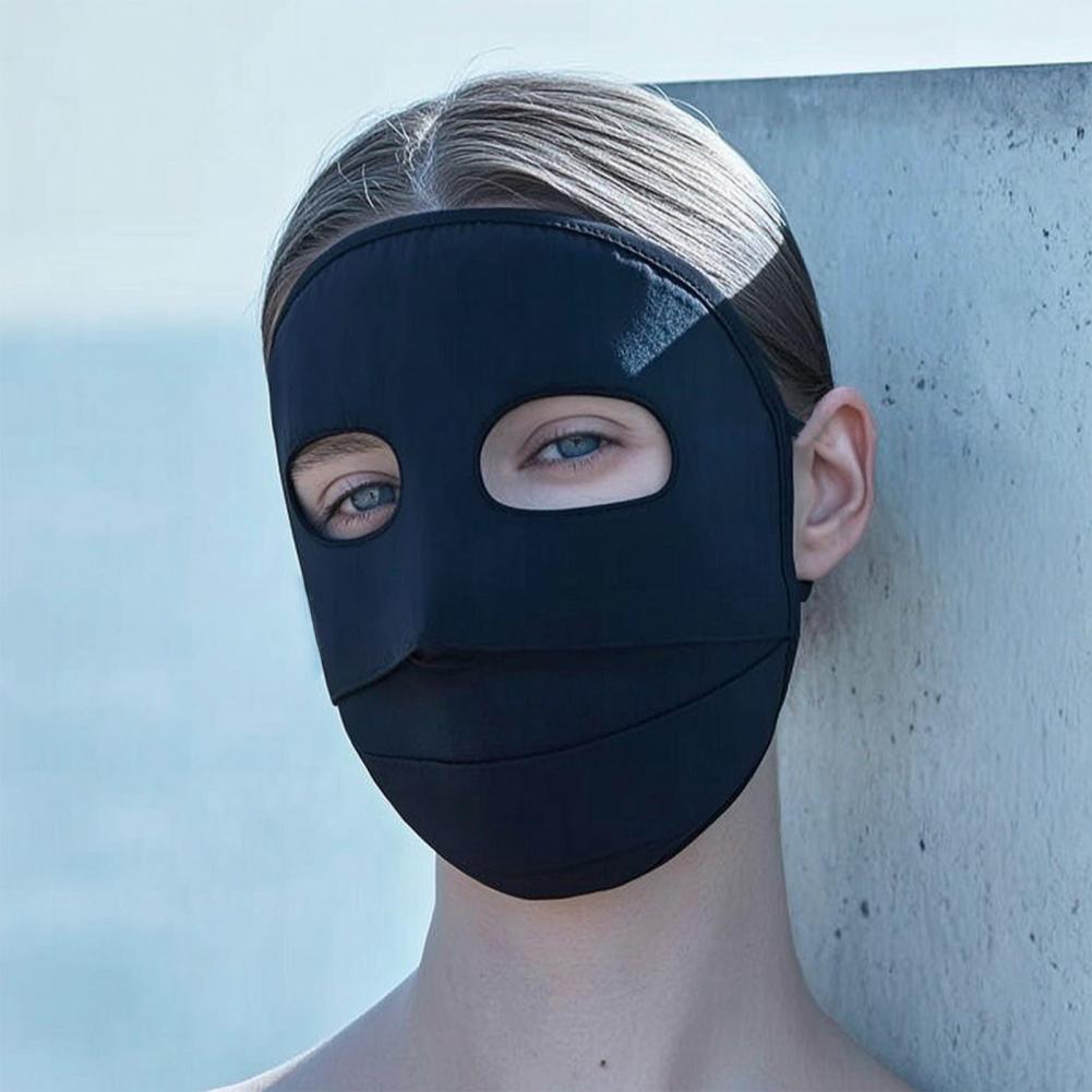 Lightweight Soft Ice Silk Face - Headband Summer Knit avis et prix