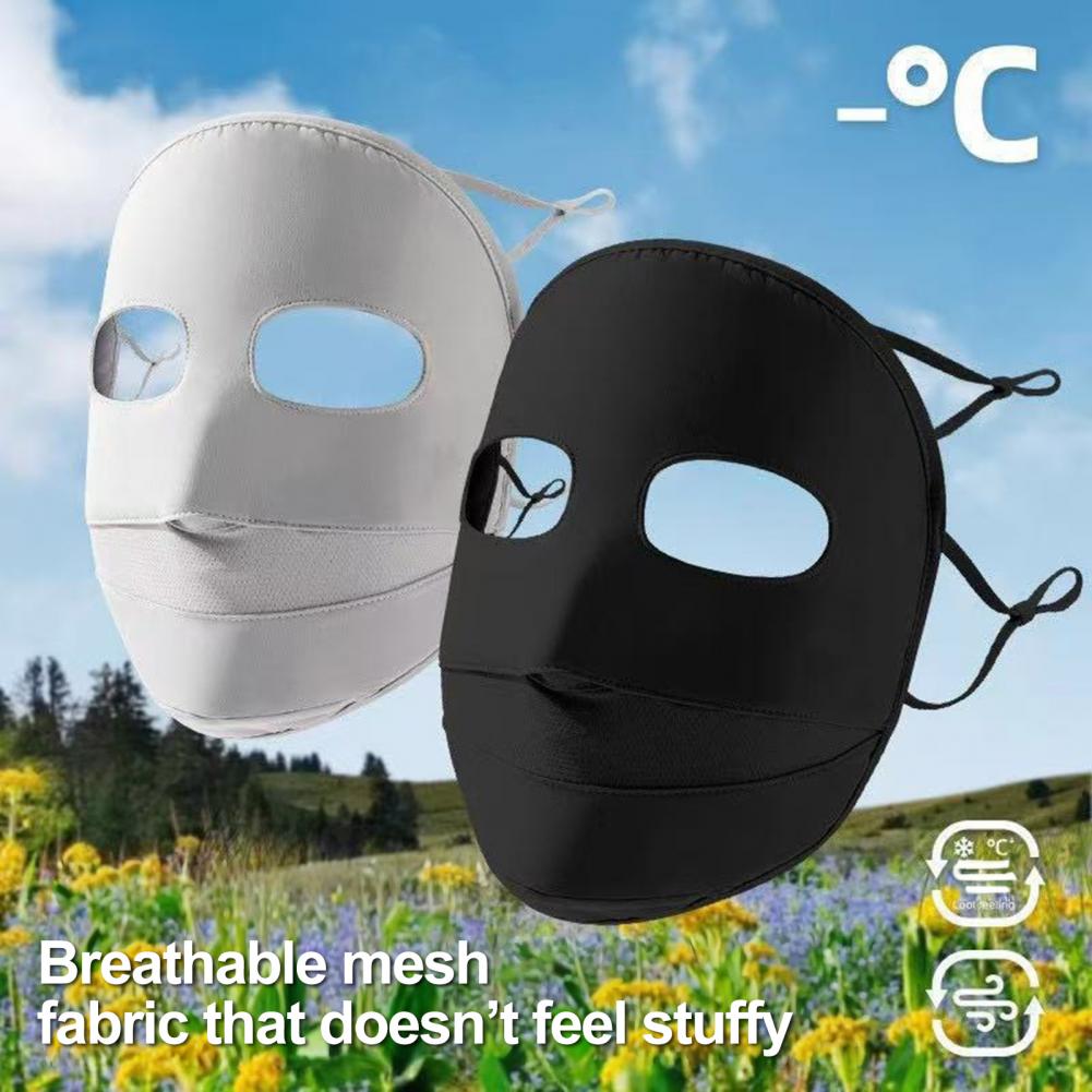 Lightweight Soft Ice Silk Face - Headband Summer Knit avis et prix