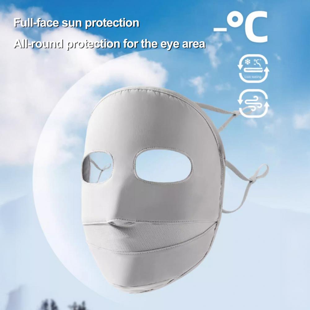 Lightweight Soft Ice Silk Face - Headband Summer Knit avis et prix