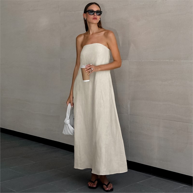 Fashion Elegant Simple Design  - Linen Dress Wrap avis et prix
