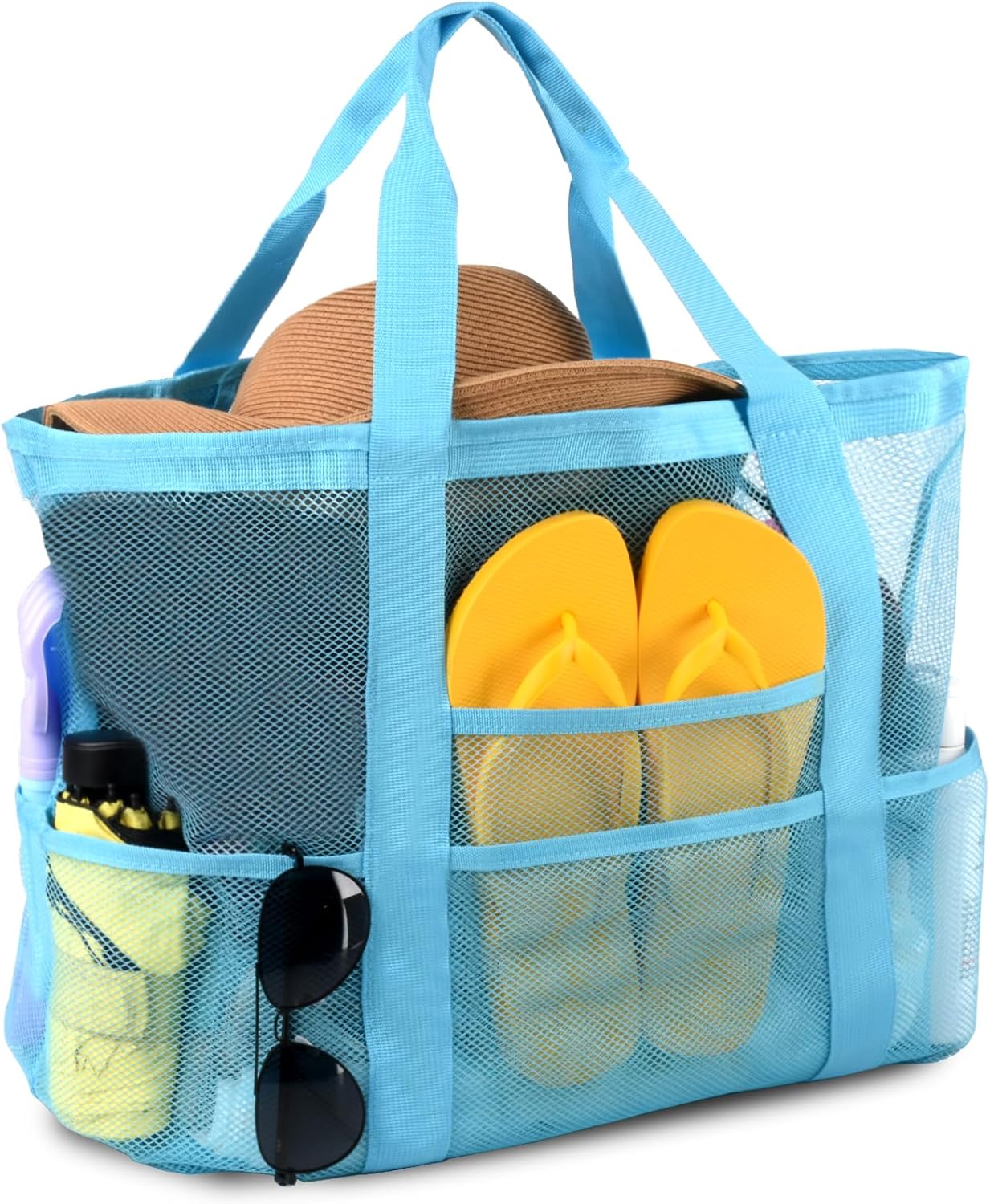 Mesh Beach Bag, Large Tote wit - Tote Bag Beach avis et prix