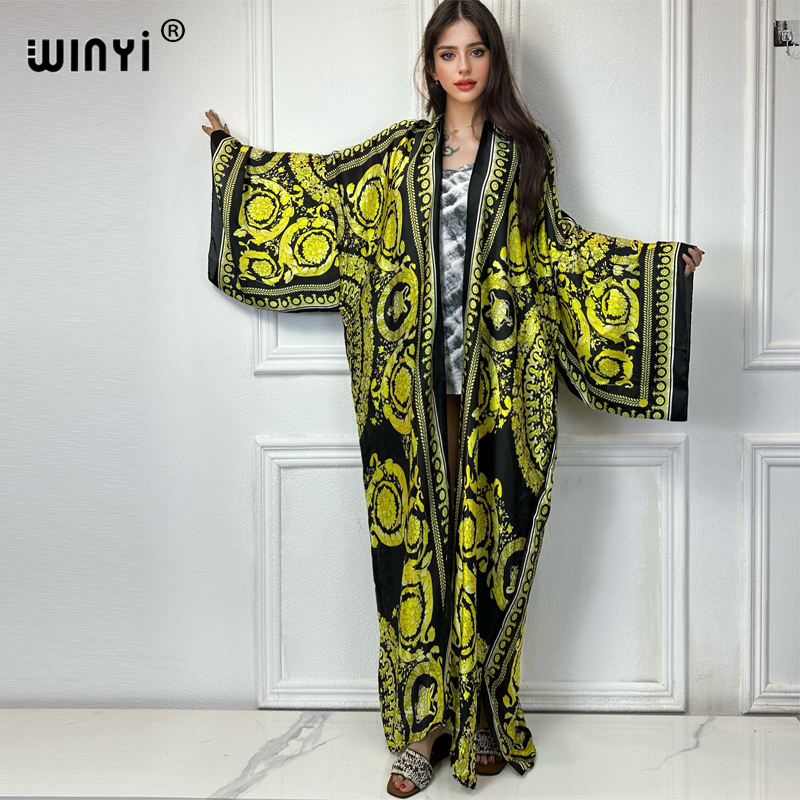 WINYI Africa boho print Kimono - Cover Up Kaftan avis et prix