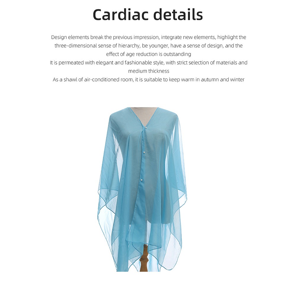 Fashion Solid color Shawl Scar - Cover Up Kaftan avis et prix