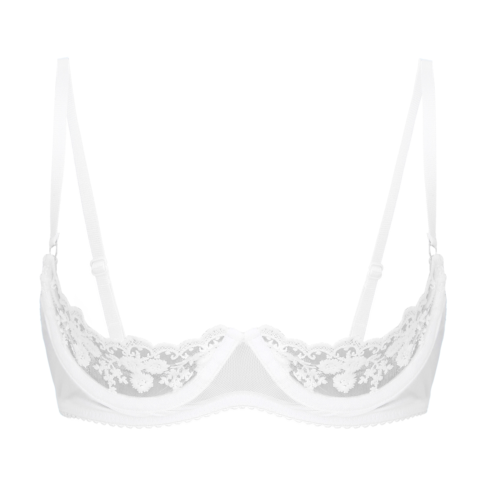 Women's Floral Lace Quarter Cu - Bralette Triangle Set avis et prix