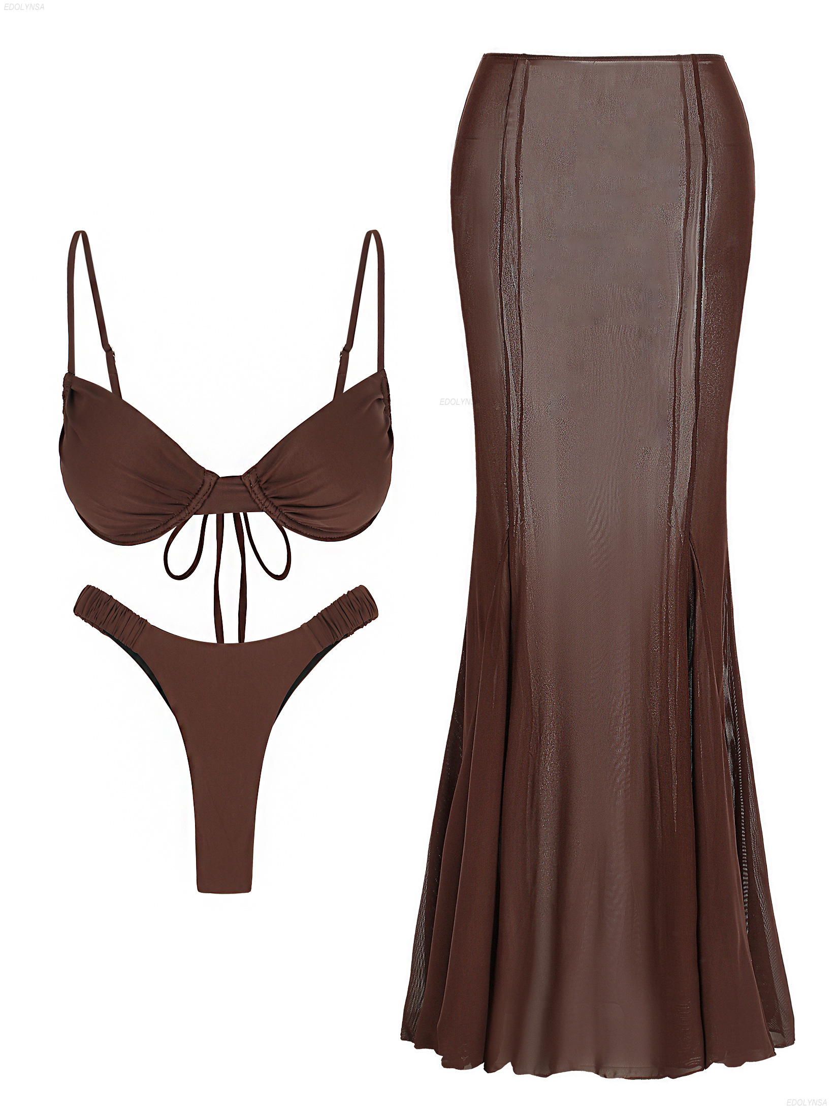 Ruched Bathing Suit with Cover - Swimsuit Bikini Ruched avis et prix