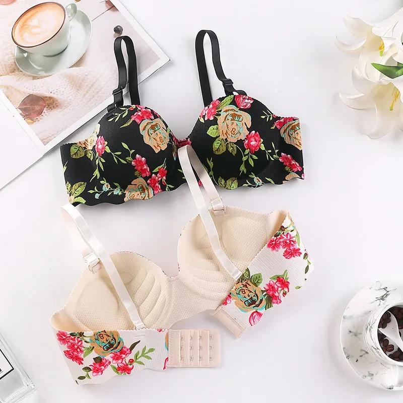Women Sexy Floral Printed Bras - Bralette Triangle Set avis et prix