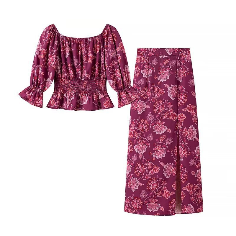 Women's Fashion Printed Off-Sh - Blouse Off Shoulder avis et prix
