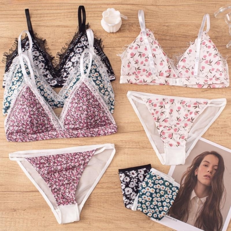 Women Bra Panties Sexy Lace Li - Bralette Triangle Set avis et prix