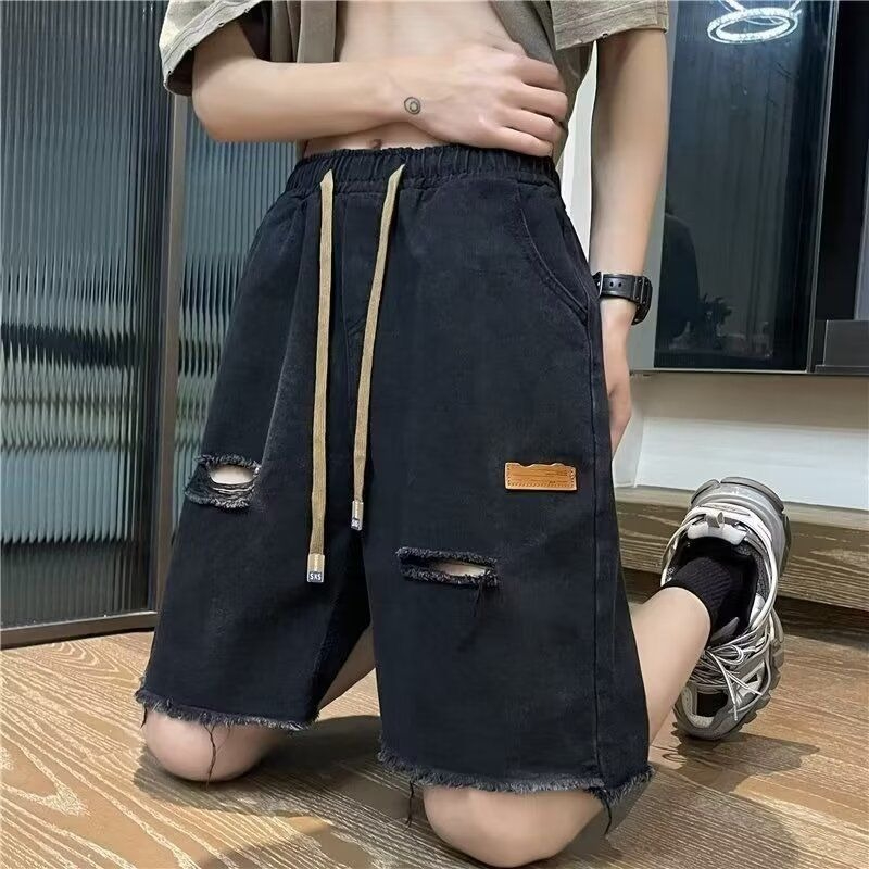 Men's Fashionable Summer Casua - Shorts Denim Frayed avis et prix