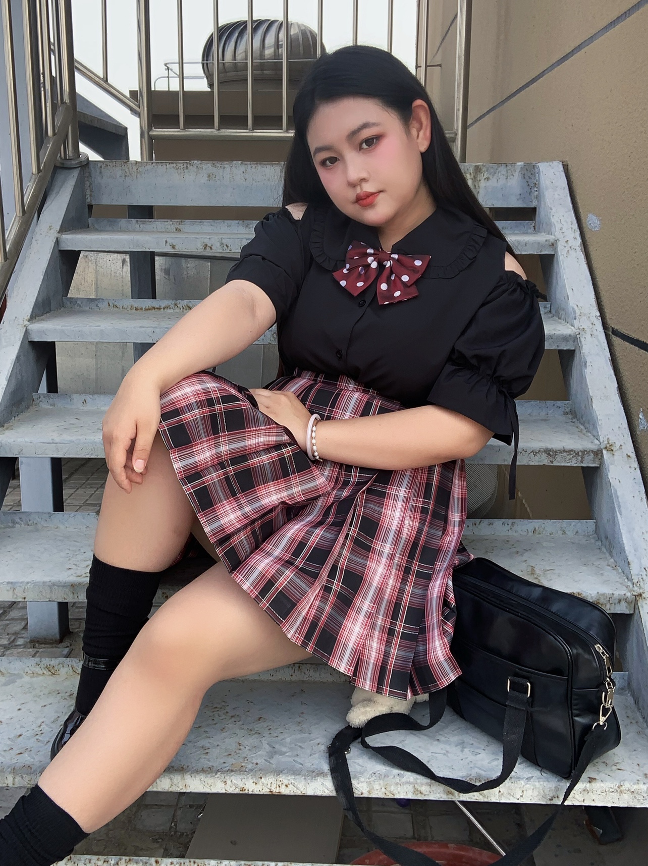 Large Size Jk Uniform Off-the- - Blouse Off Shoulder avis et prix