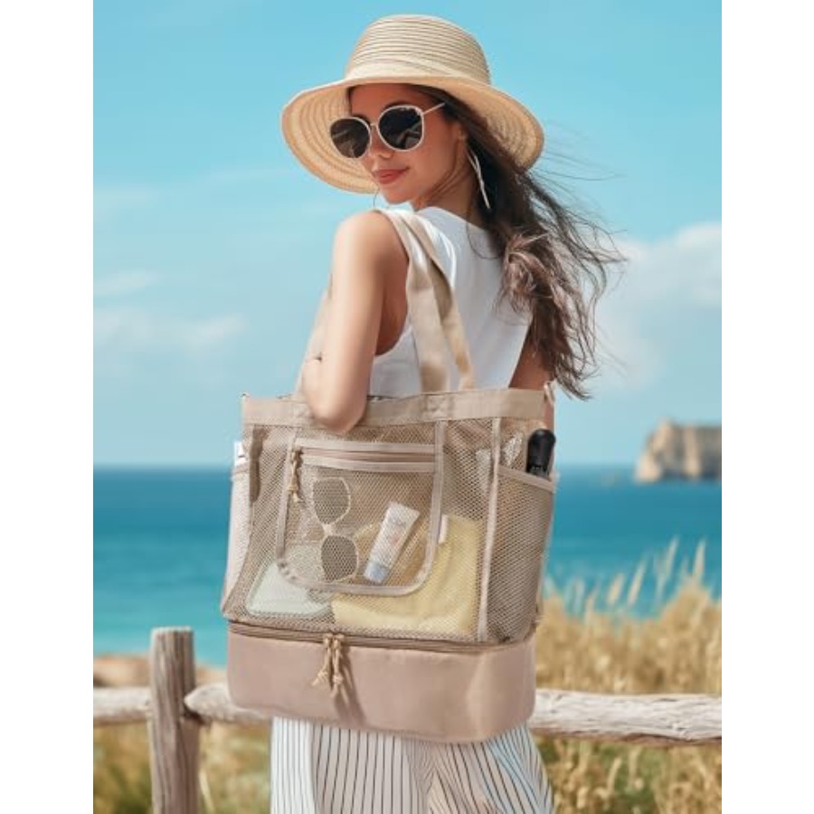 BAGSMART Beach Bag for Women M - Tote Bag Beach avis et prix