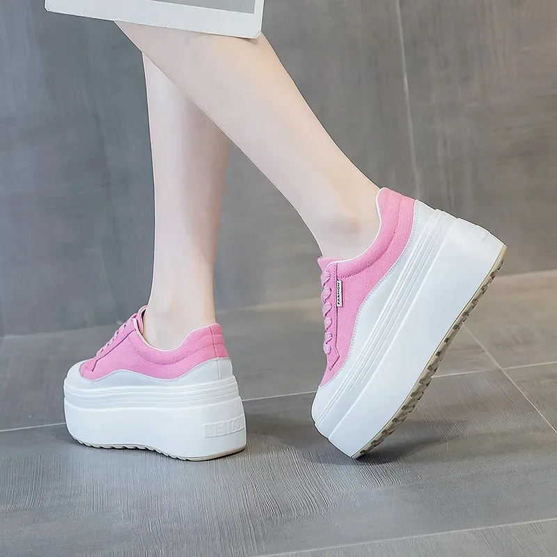 8cm New Canvas Genuine Leather - Wedge Espadrille Women avis et prix