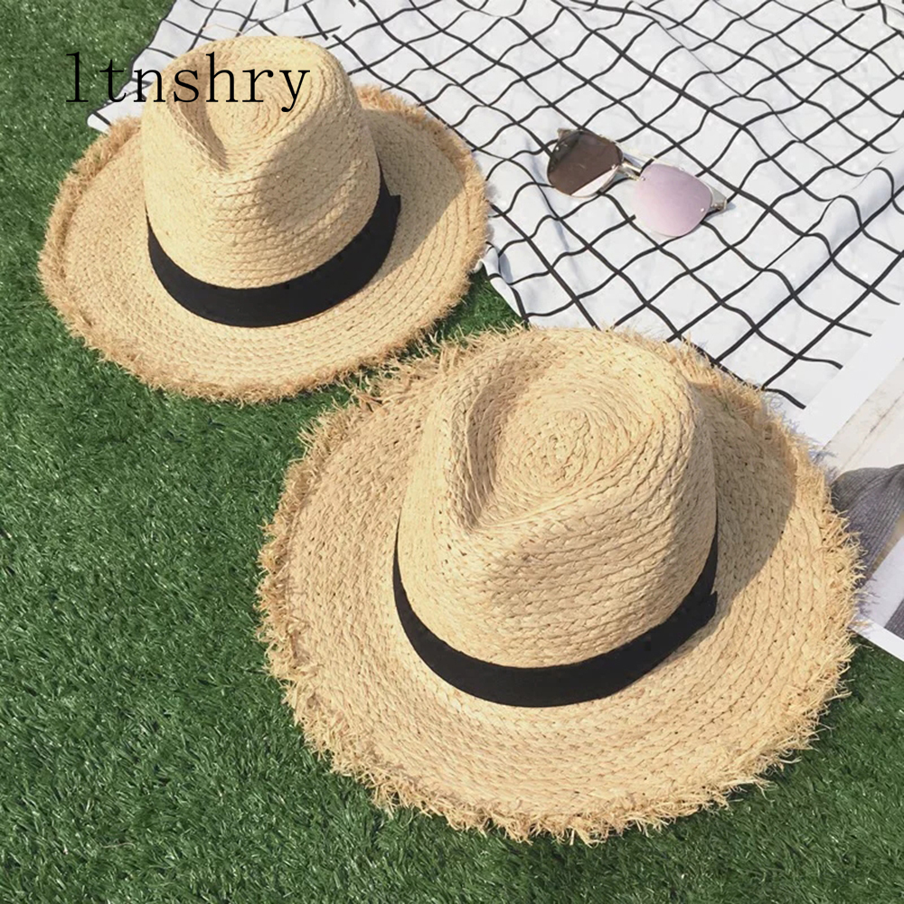 new Wide Brim Raffia Sun Hat f - Hat Floppy Wide avis et prix