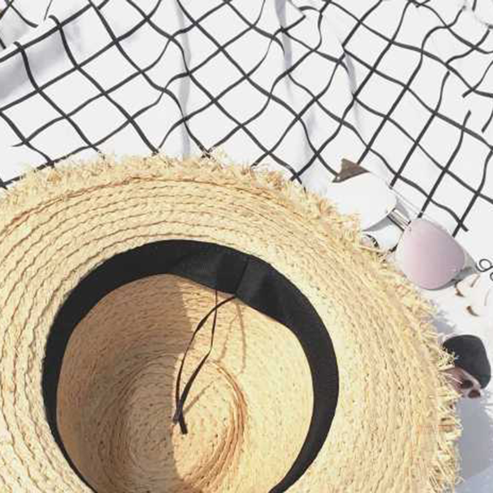 new Wide Brim Raffia Sun Hat f - Hat Floppy Wide avis et prix