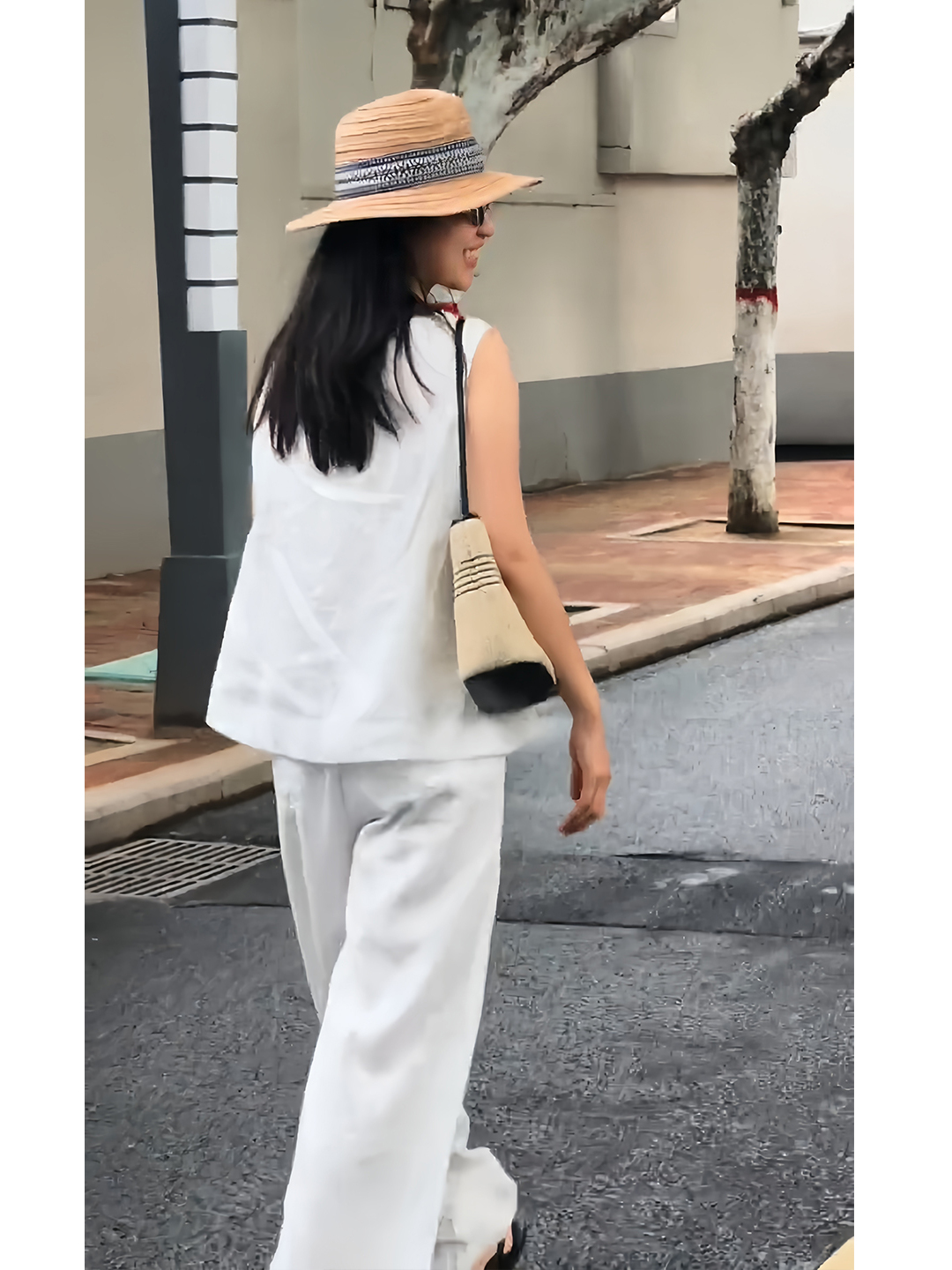Fashionable White Cotton Linen - Linen Pant Wide avis et prix