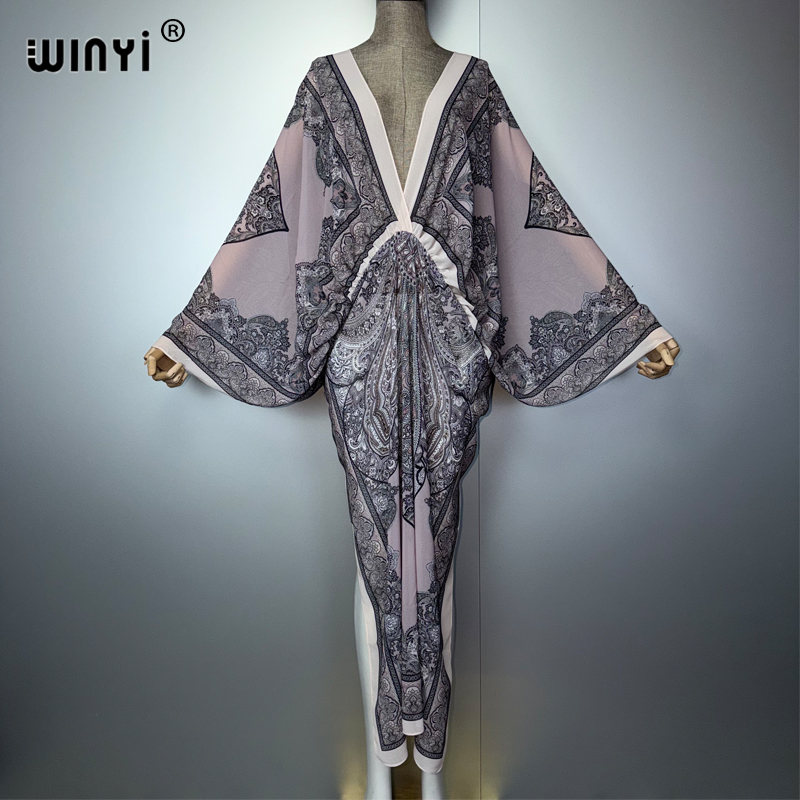 WINYI V-neck Sexy Dress Arabic - Cover Up Kaftan avis et prix