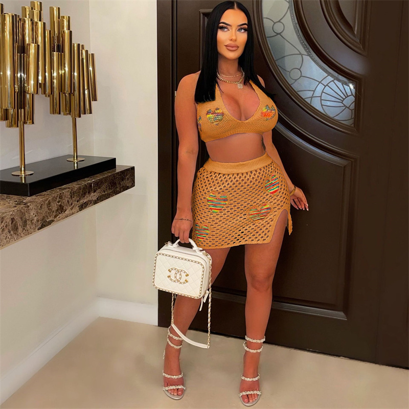Summer Knitted Crochet Hollow  - Crop Top Crochet avis et prix