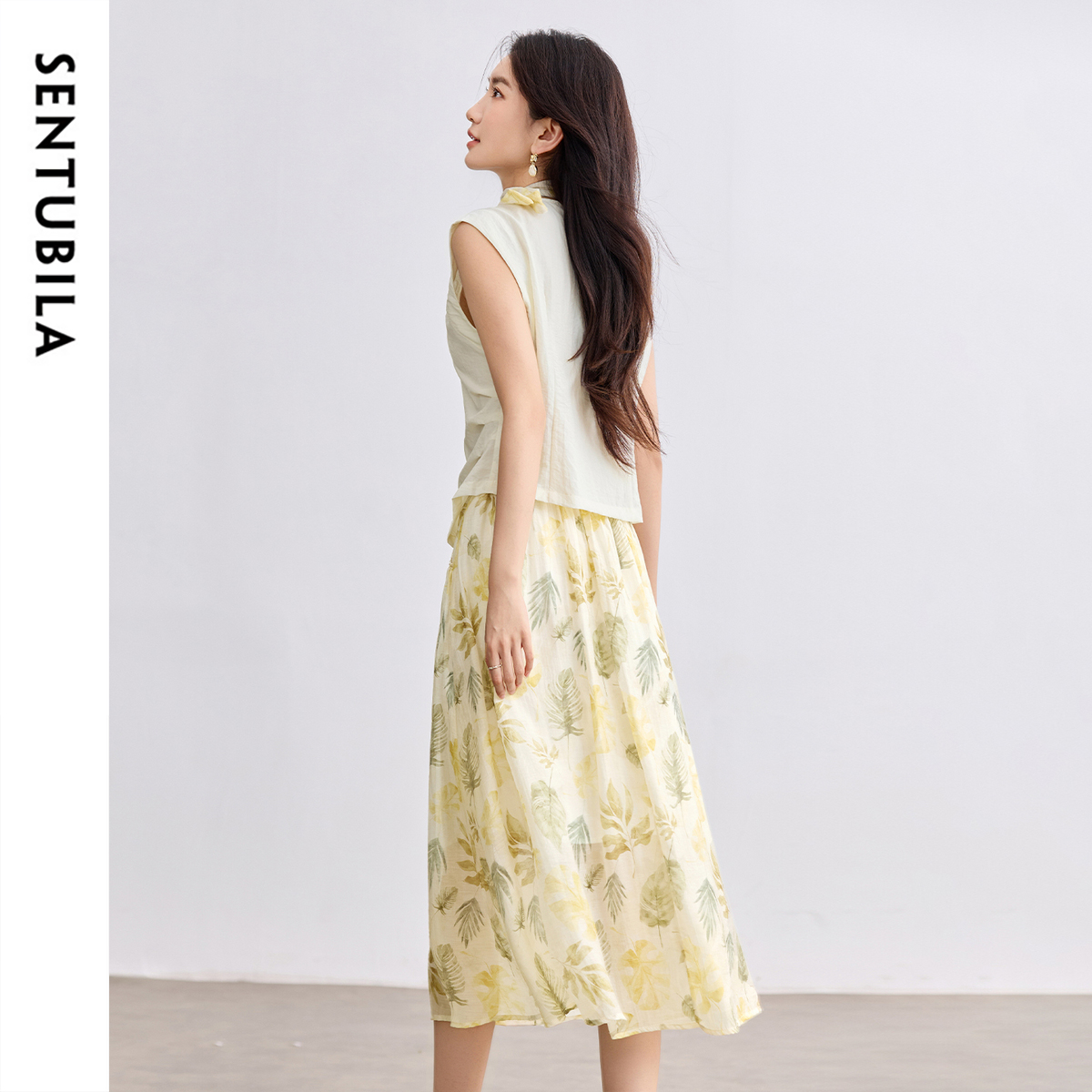 SENTUBILA Elegant Skirt Holida - Midi Skirt Floral avis et prix