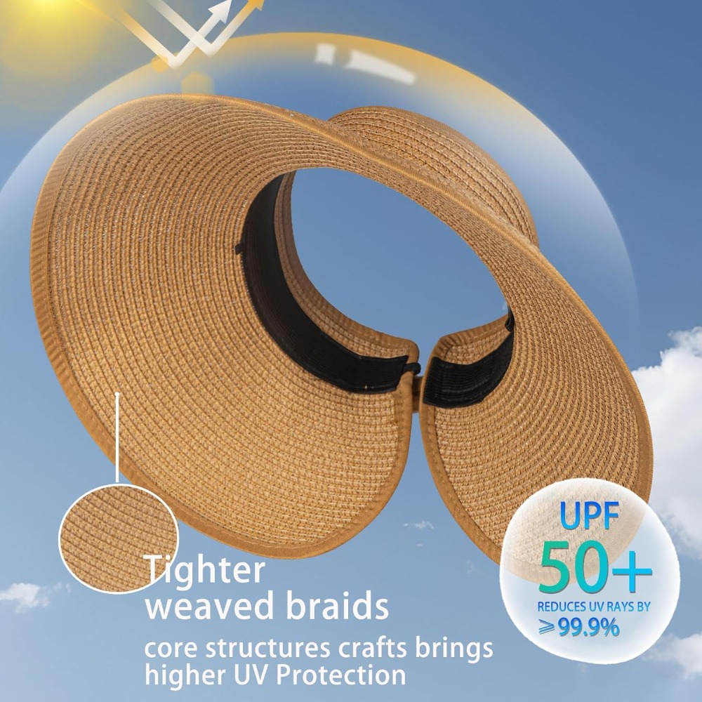 Women's Sun Visor Hats Wide Br - Hat Floppy Wide avis et prix