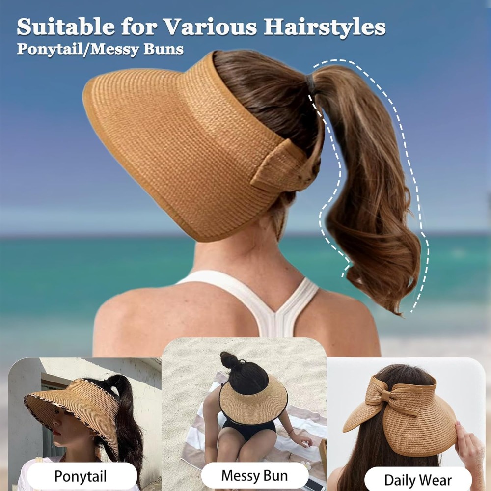 Women's Sun Visor Hats Wide Br - Hat Floppy Wide avis et prix
