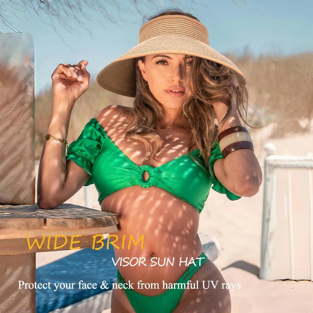 Women's Sun Visor Hats Wide Br - Hat Floppy Wide avis et prix