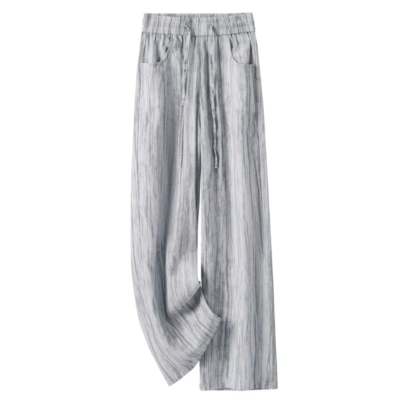 Tie-Dye Ice Silk Cotton Linen  - Linen Pant Wide avis et prix