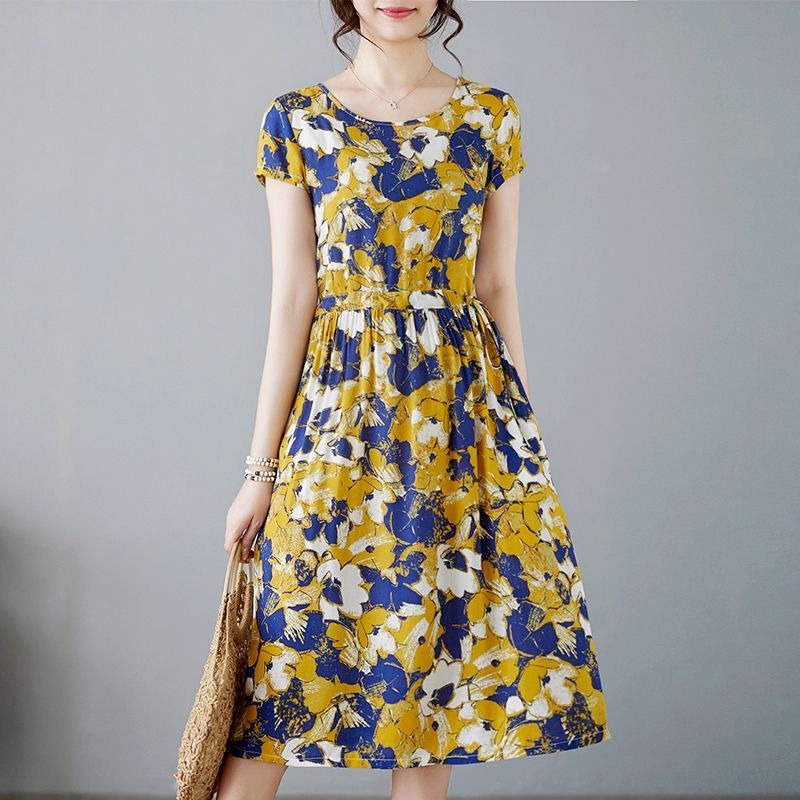 Women's Magenta Abstract Flora - Midi Skirt Floral avis et prix