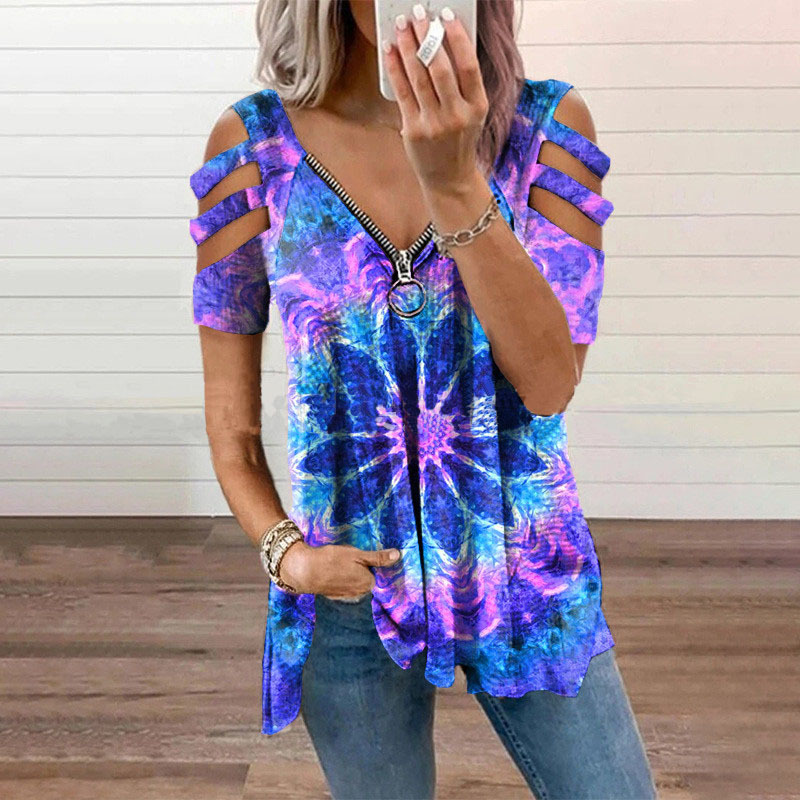 New Summer Cold Shoulder Leopa - Blouse Off Shoulder avis et prix