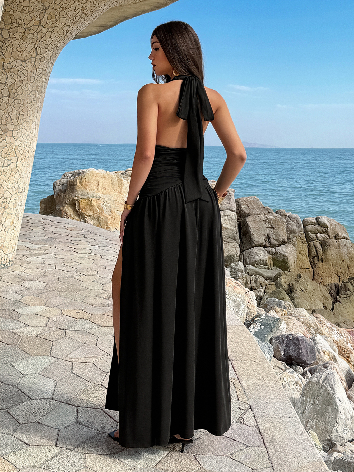Women's Dress 2 Colors Halter  - Maxi Dress Halter avis et prix