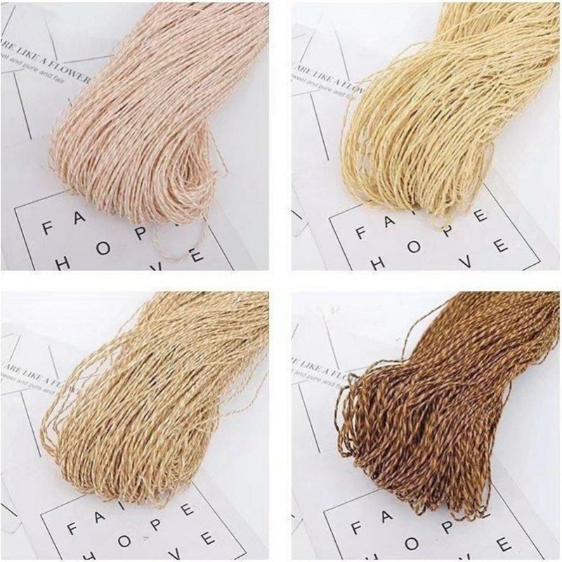 200g 2ply Cotton Raffia Yarn f - Crochet Bag Raffia avis et prix