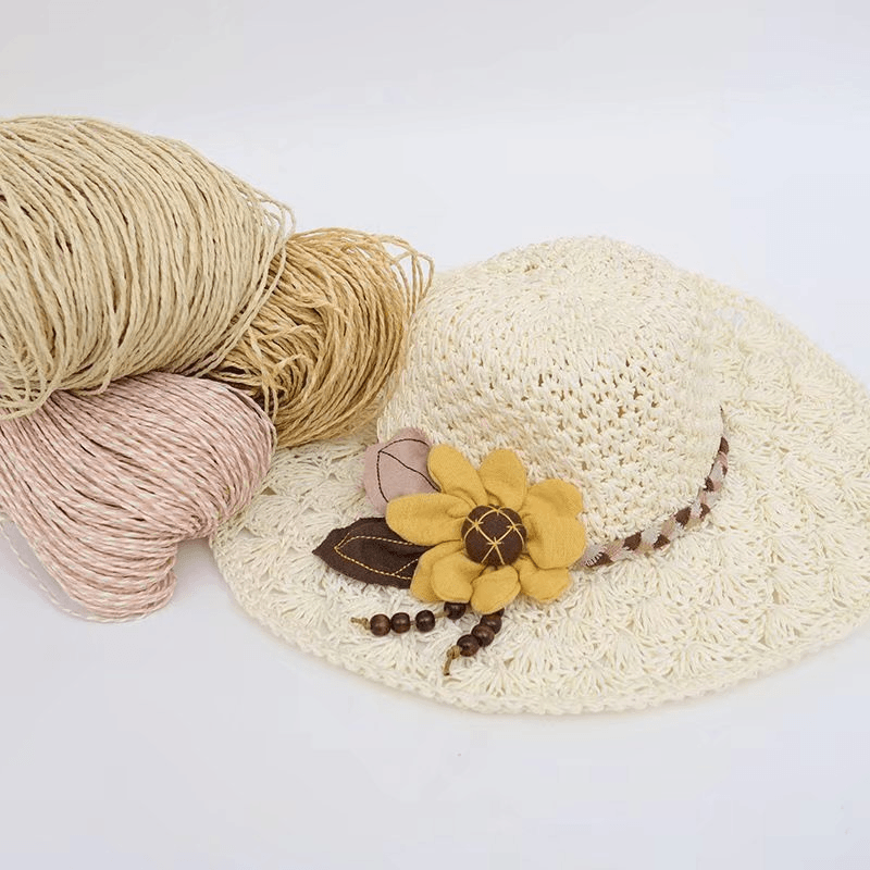 200g 2ply Cotton Raffia Yarn f - Crochet Bag Raffia avis et prix
