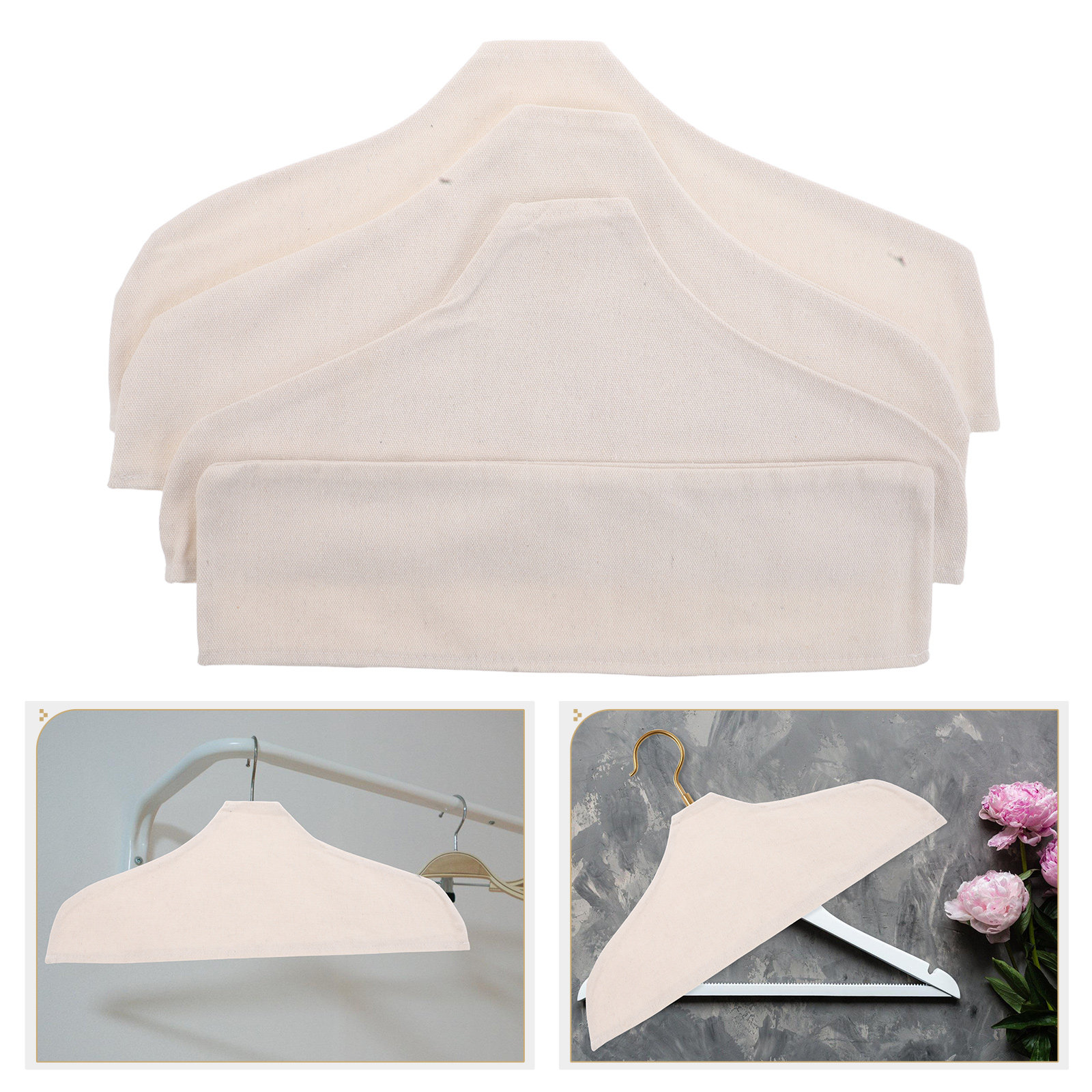 4pcs Anti Slip Hanger Cover Co - Linen Dress Wrap avis et prix