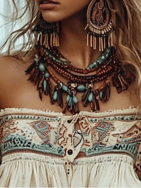 Chic Bohemian Off Shoulder Blo - Blouse Off Shoulder avis et prix