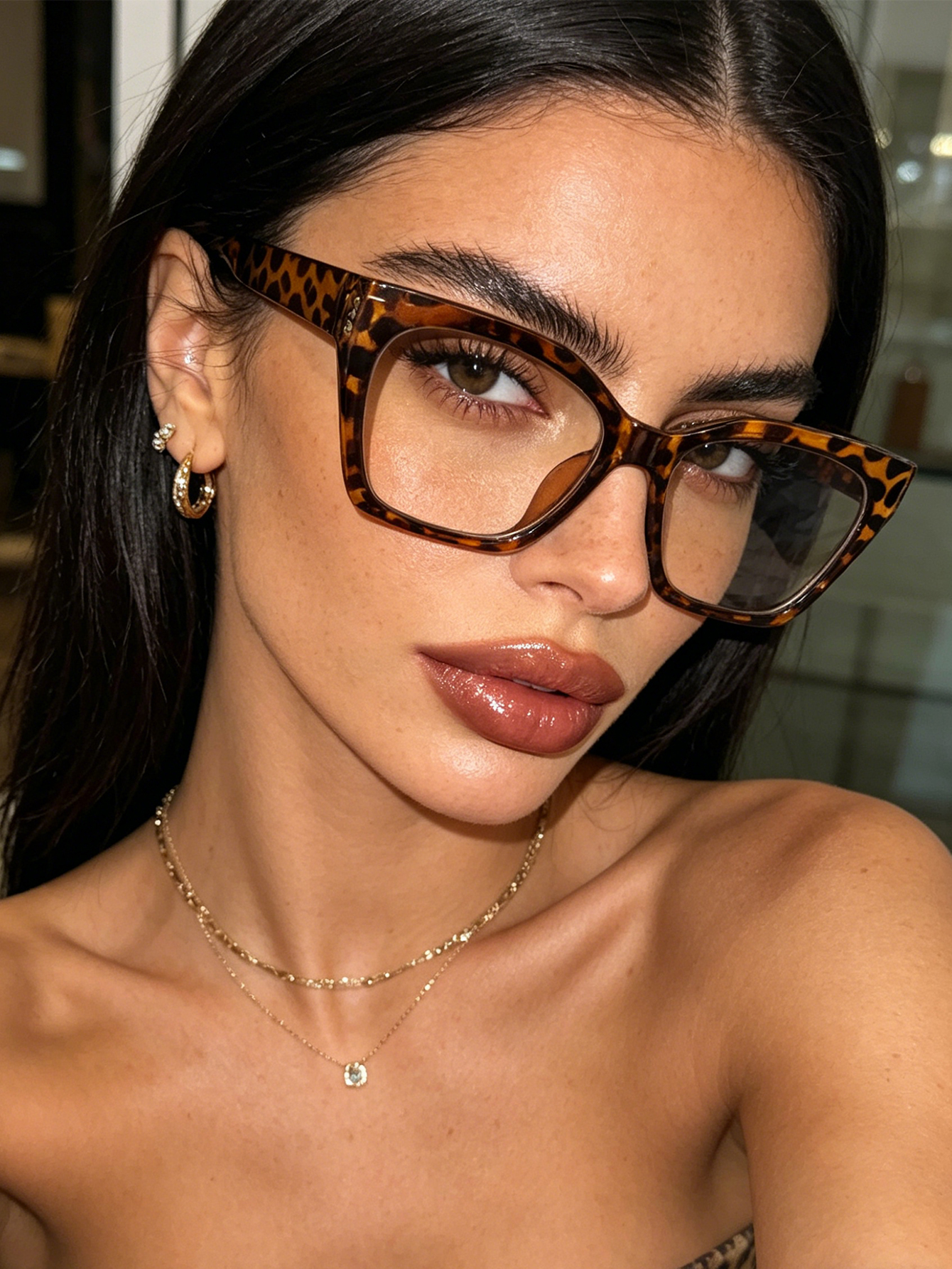 1Pc High-End Leopard Print Cat - Sunglasses Cat Eye avis et prix