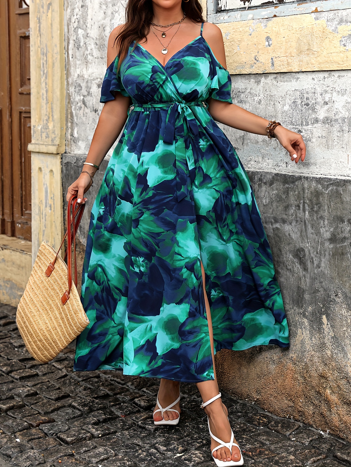 Plus Size Women's Summer Casua - Romper Floral Print avis et prix